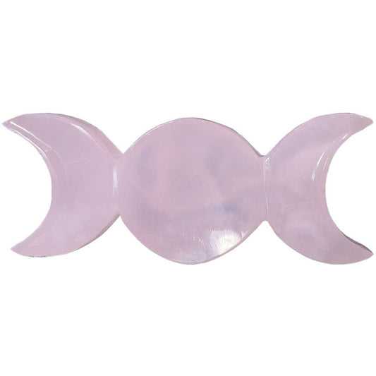 Pink Calcite Triple Moon