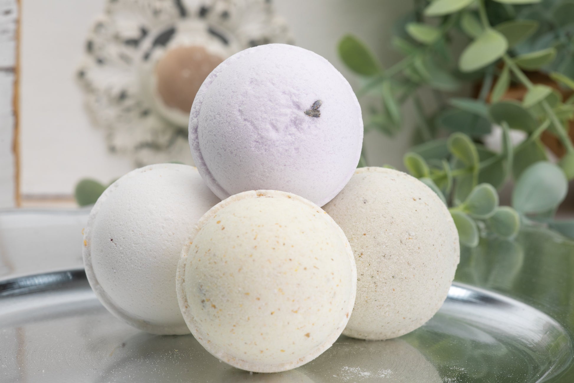 A collection of bath bombs 