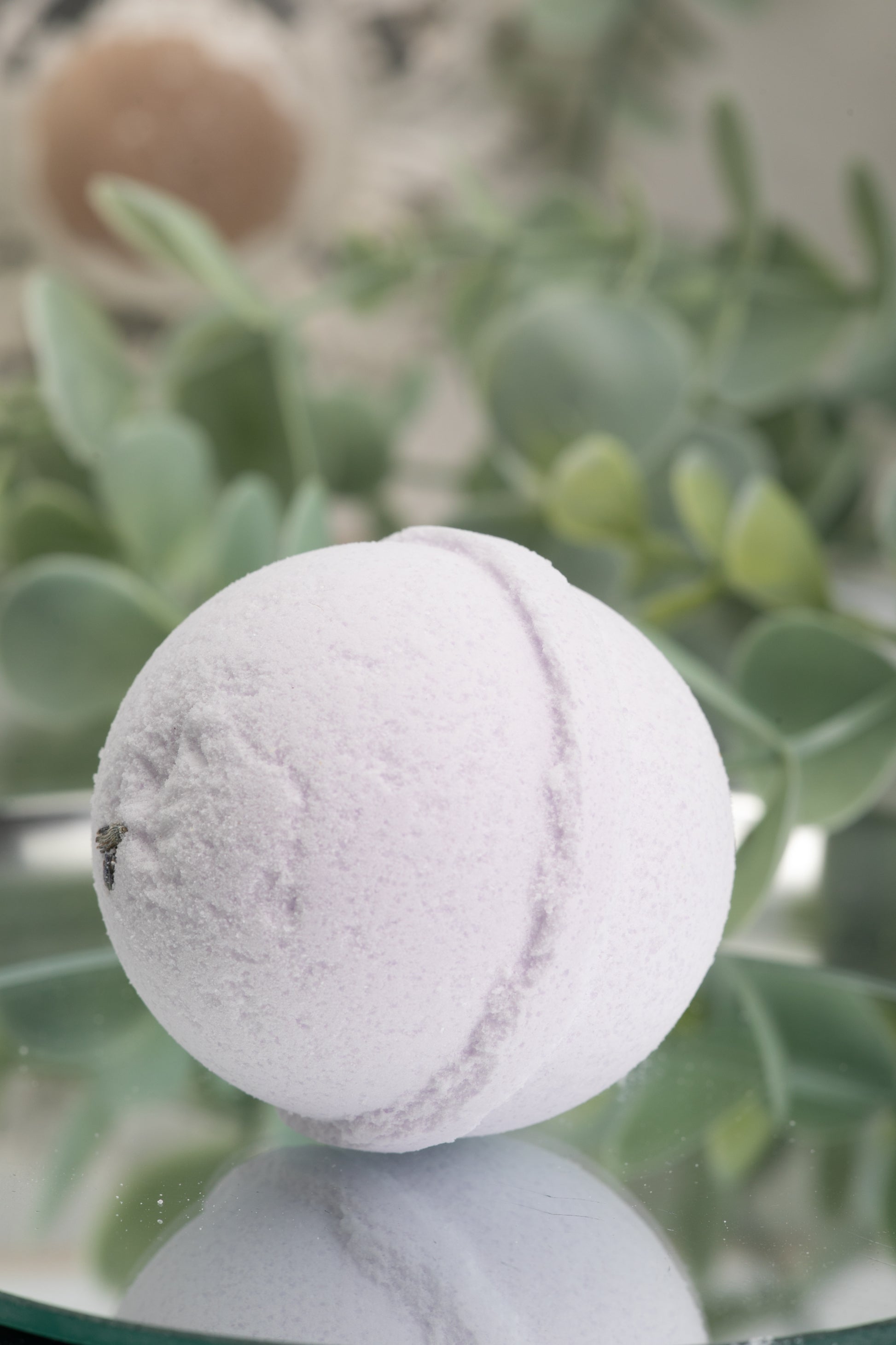 Peaceful Lavender bath bomb infused with lavender oil. bath and body, daylyn, newmarket ontario