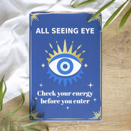 All Seeing Eye Hanging Sign