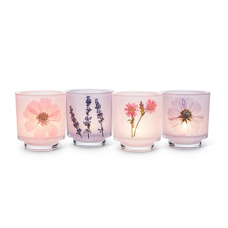Frosted Pressed Votive Candles