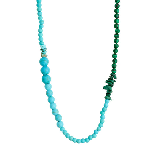 Soulmates Turquoise and Malachite Necklace