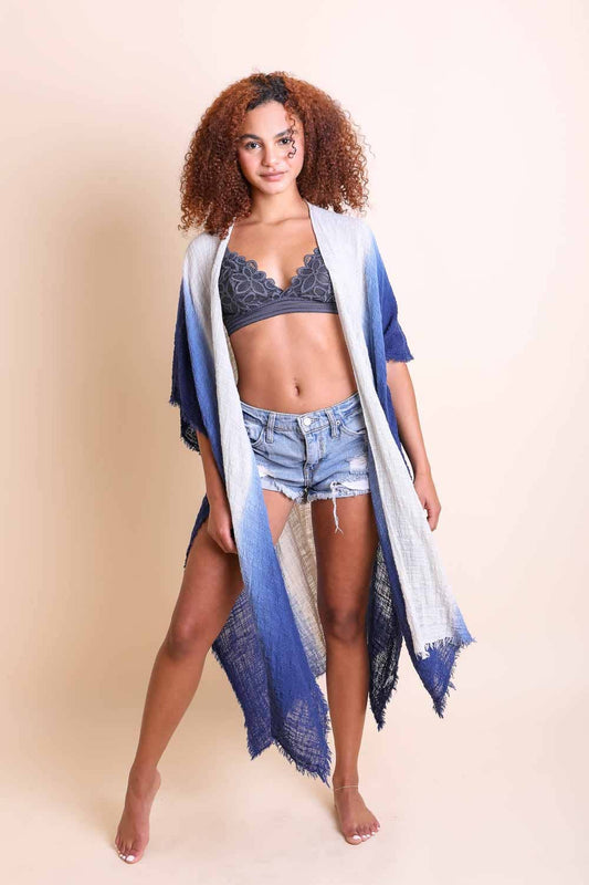 Cotton Bohemian Ombre Kimono