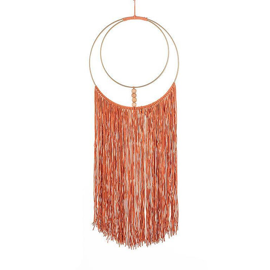 Fringed Dream Catcher-Orange