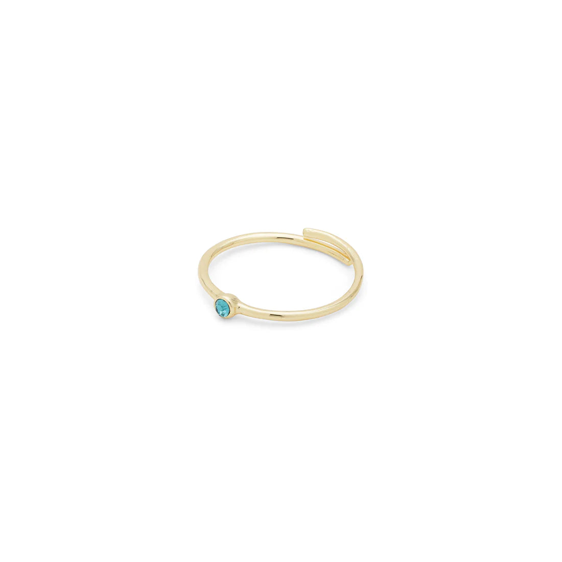 Turquoise Crystal Stack Ring