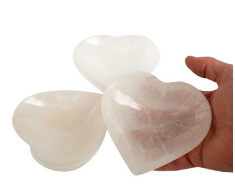 Selenite Heart Bowl