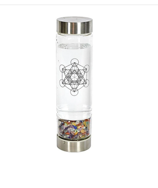 Crystal Infuser Water Bottle - Chakra Stone