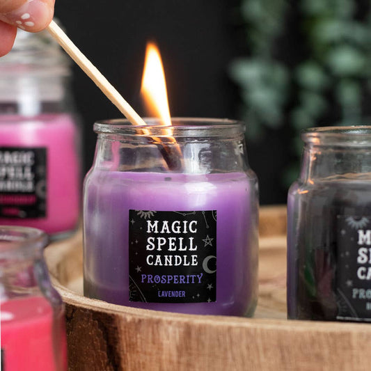 Lavender 'Prosperity' Magic Mini Candle Jar