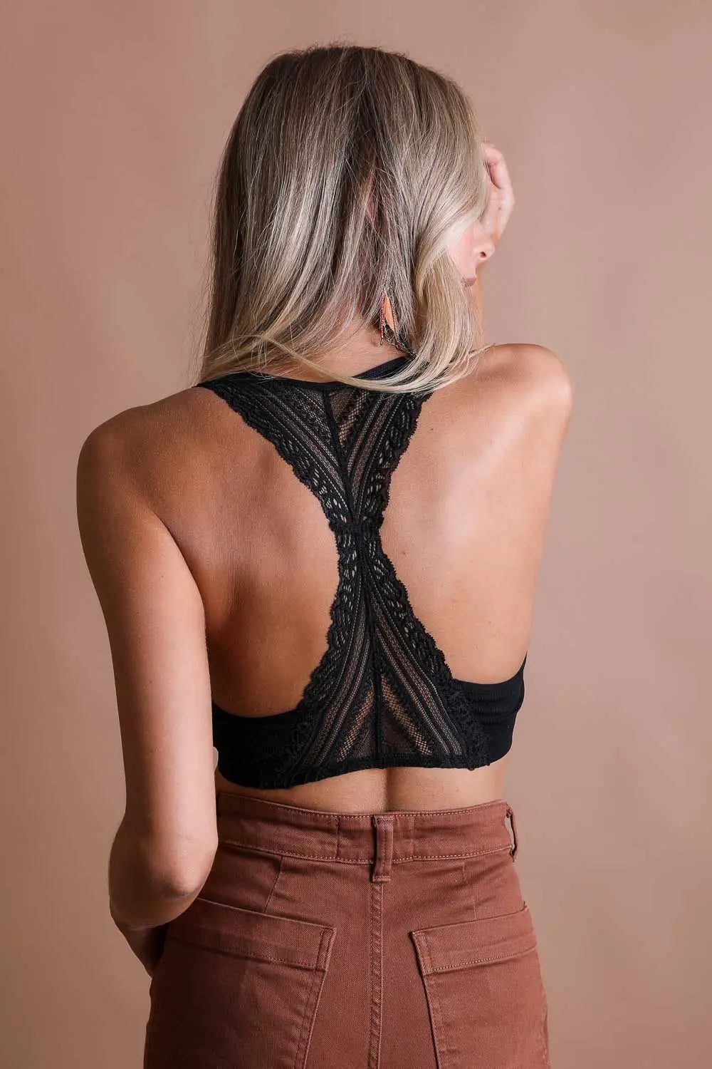 Seamless Front Lace Racerback Bralette – Daylyn Boutique and Wellness