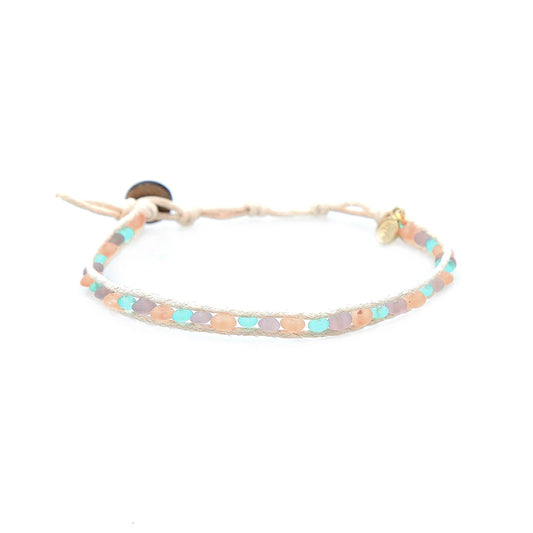 Fairy Wrasse Sea Glass Anklet