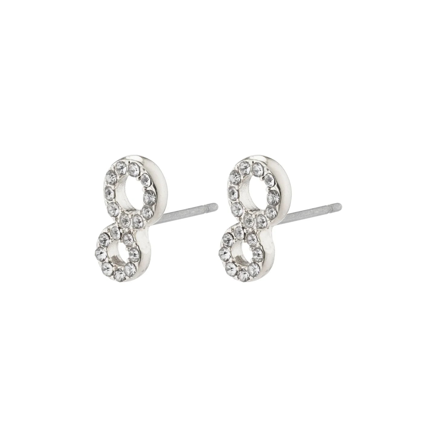 Rogue Crystal Earrings- Silver