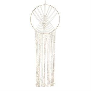 Fringed Dream Catcher-Ivory