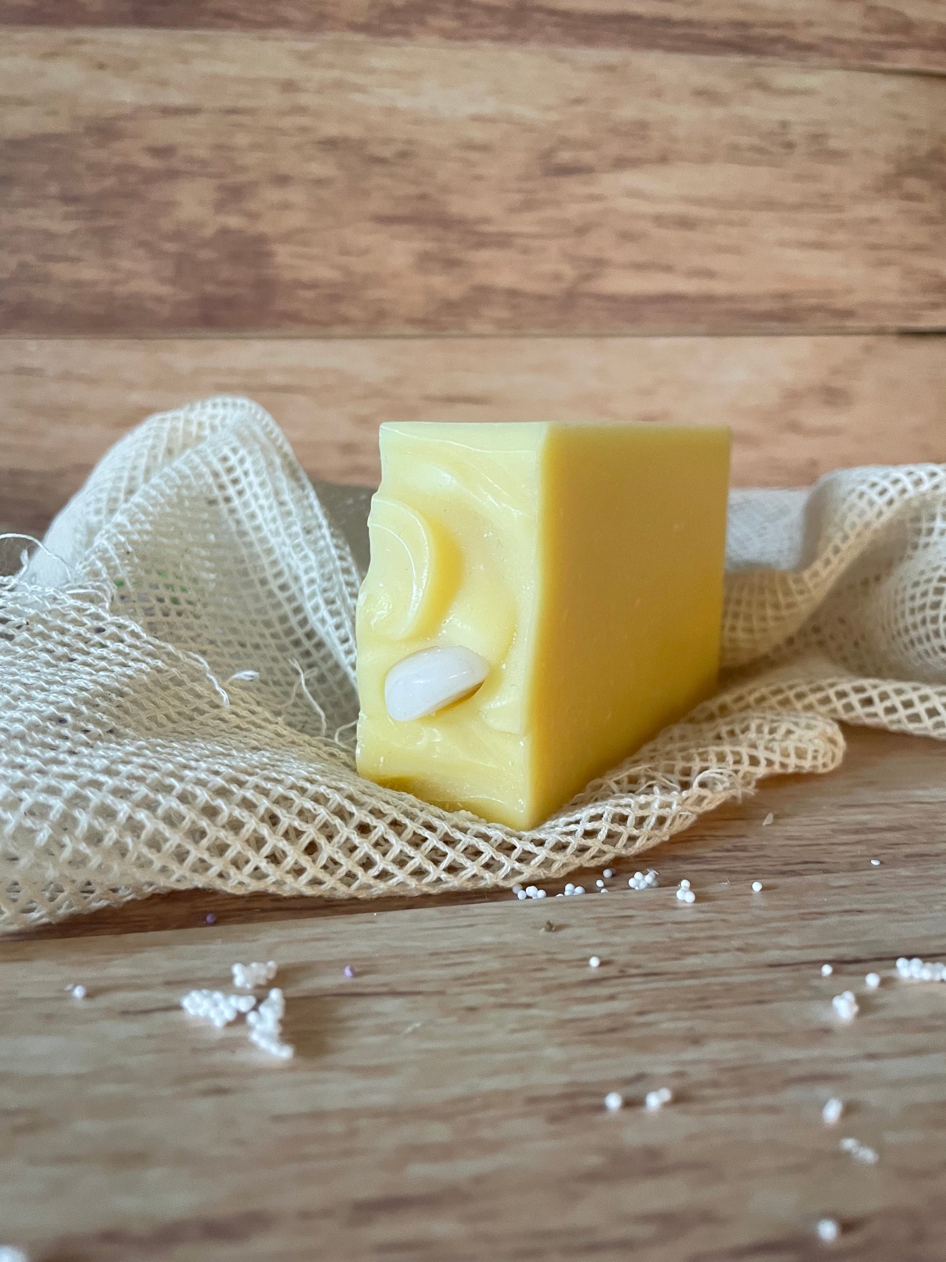 intention bar soap, locally sourced in Canada, soothing scent mixed with  tangerine leaf oil and peppermint leaf oil, the perfect mix for a perfect evening