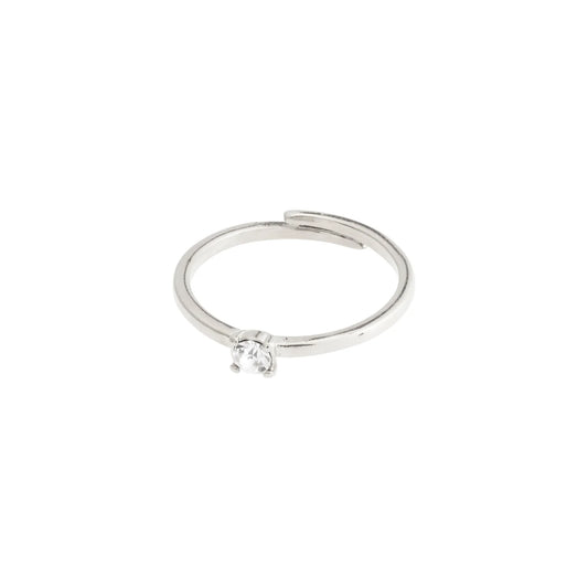 Lulu Crystal Ring-Silver