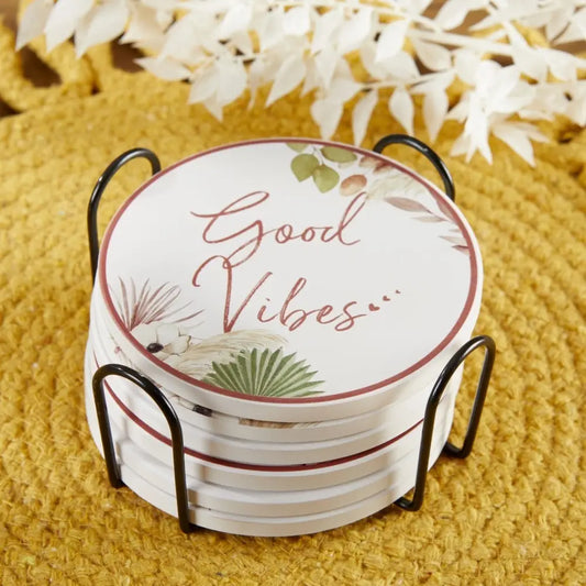 Boho Ceramic Coasters