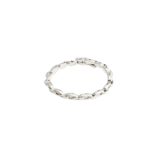Lulu Chain Stack Ring-Silver