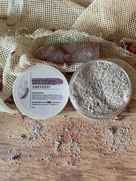 Amethyst Crystal Facial Cleansing Grains