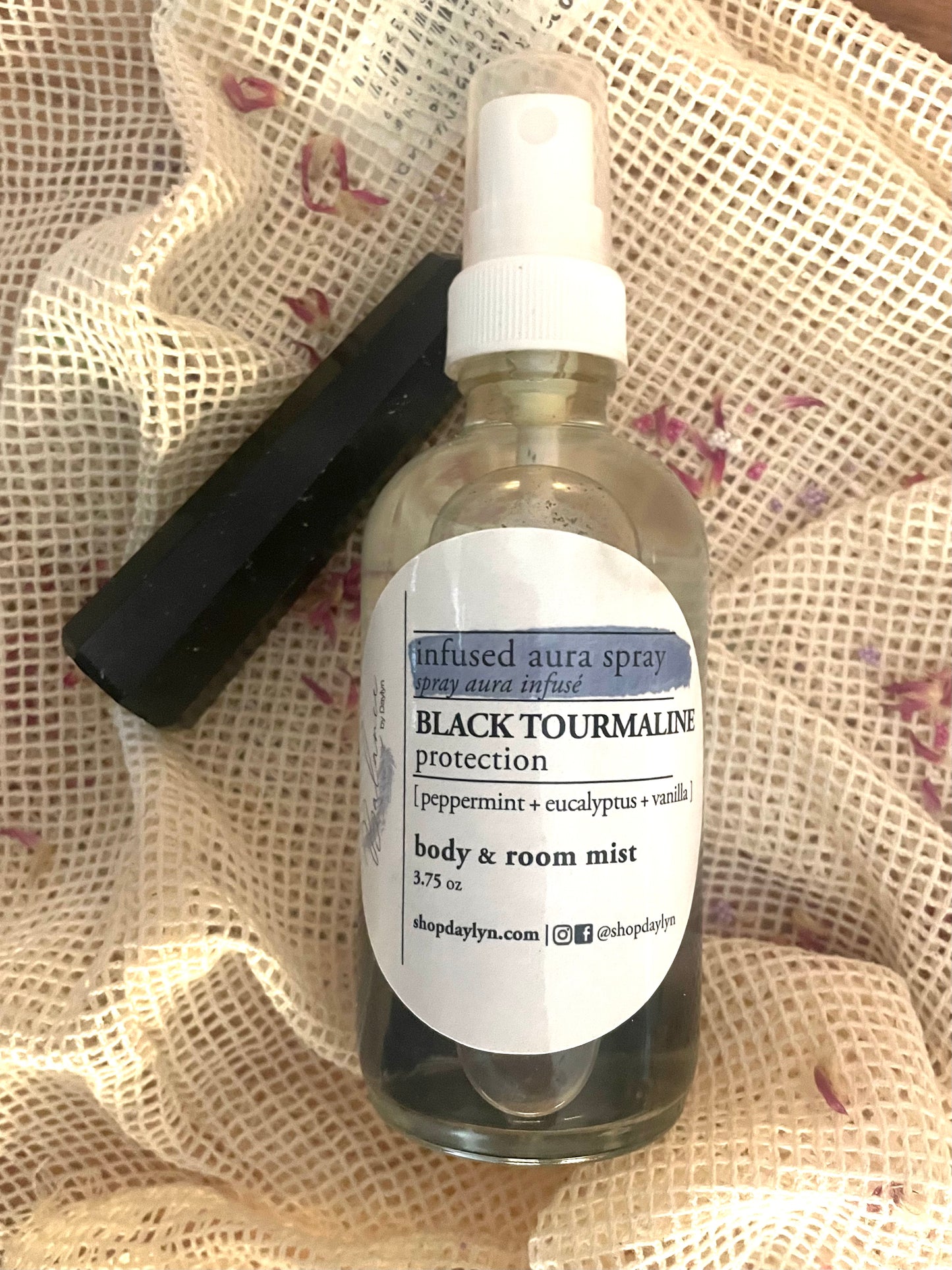 Black Tourmaline Protection Infused Aura Spray
