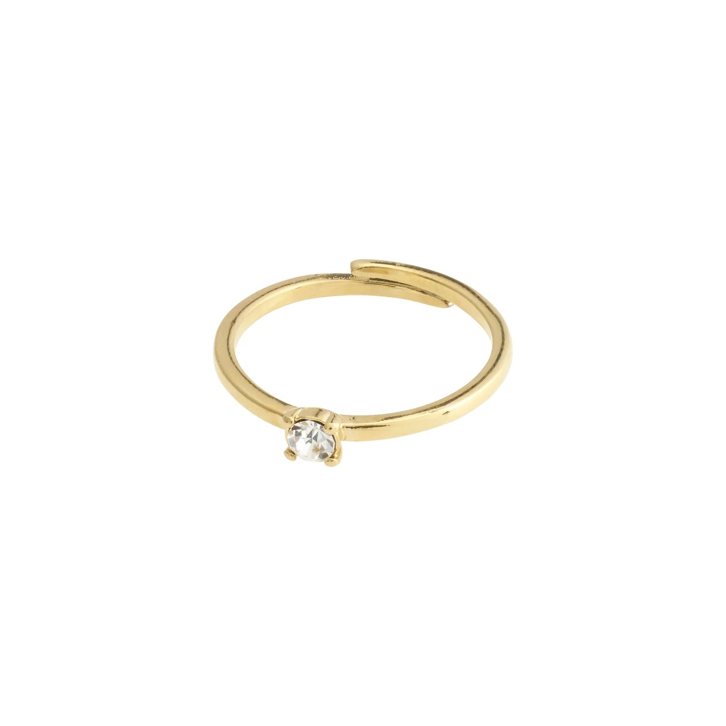Lulu Crystal Ring-Gold