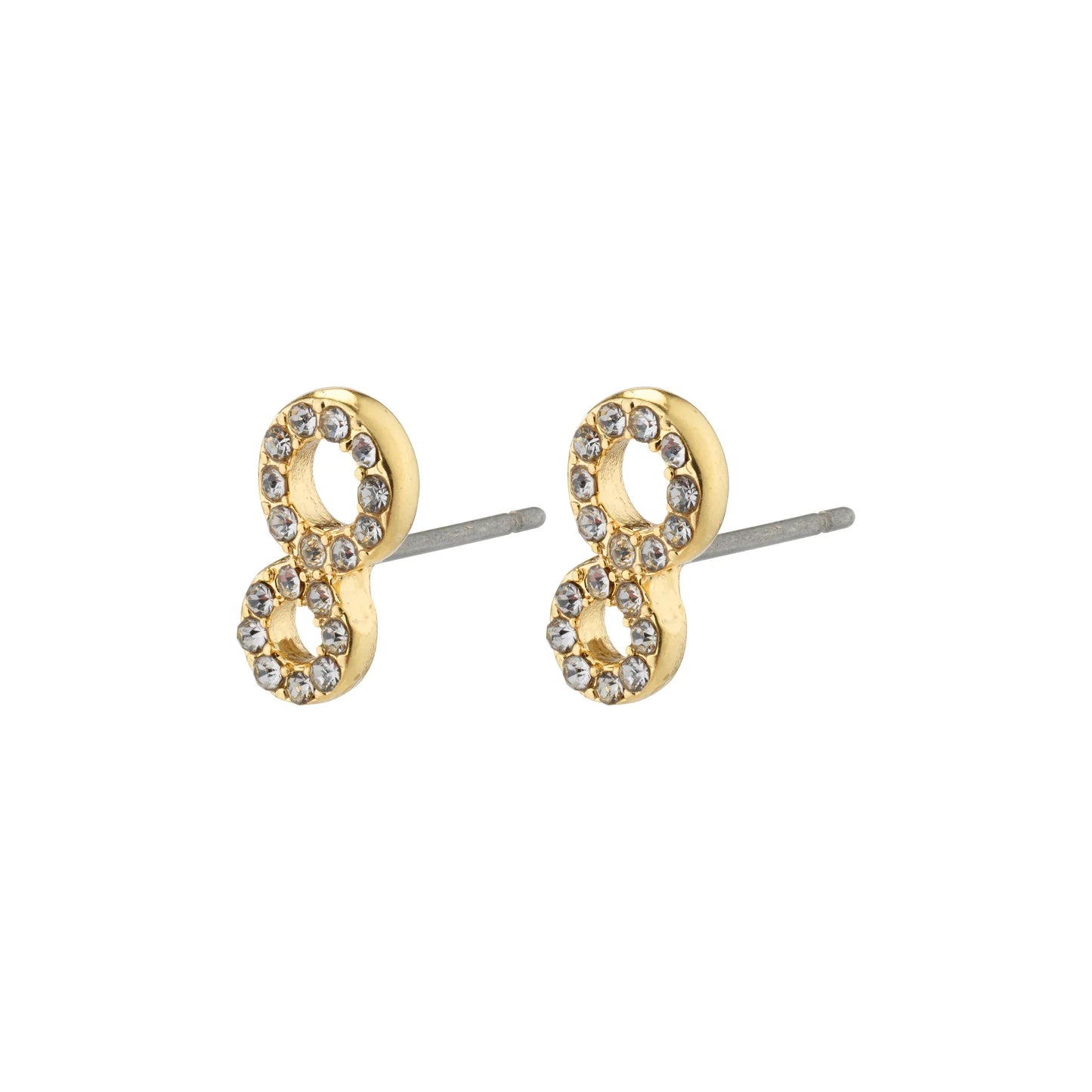 Rogue Crystal Earrings-Gold