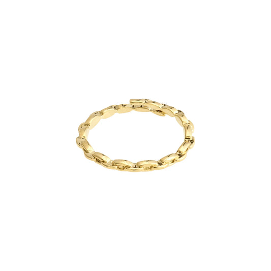 Lulu Chain Stack Ring- Gold