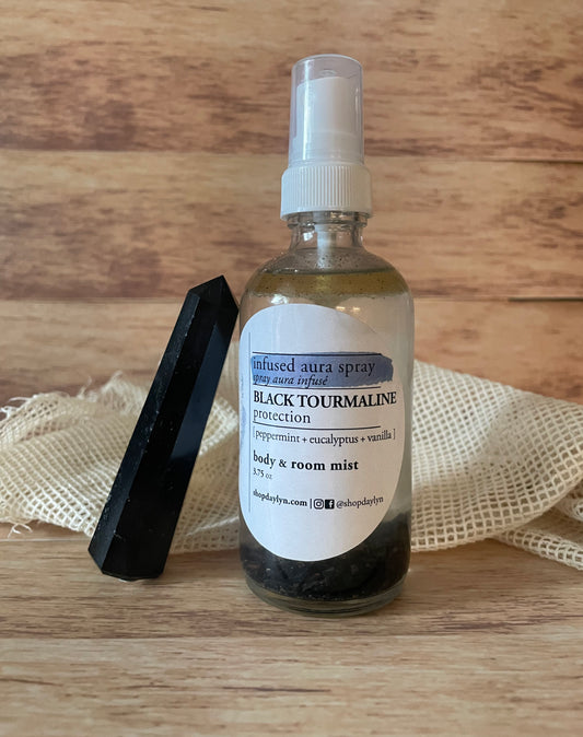 Black Tourmaline Protection Infused Aura Spray