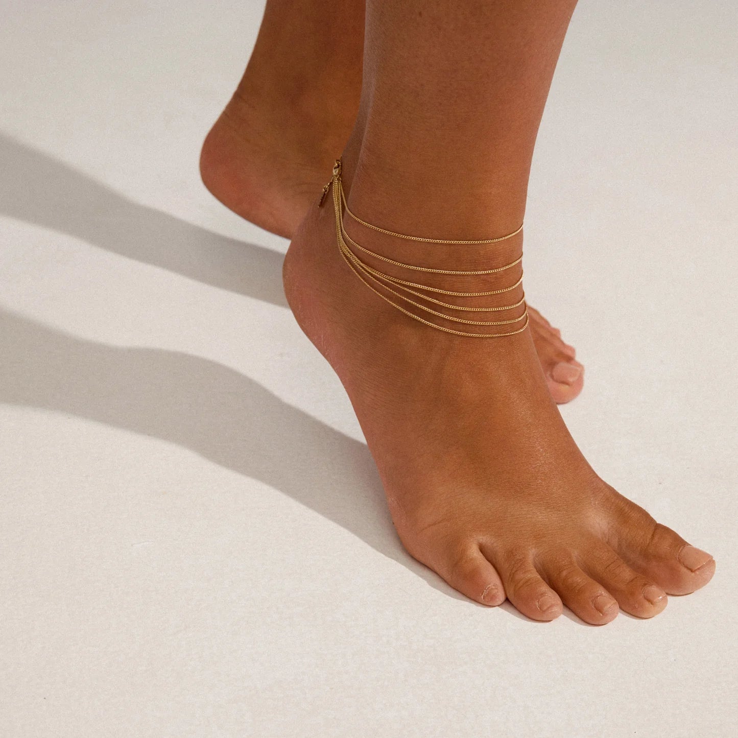 Pause Ankle Chain-Gold