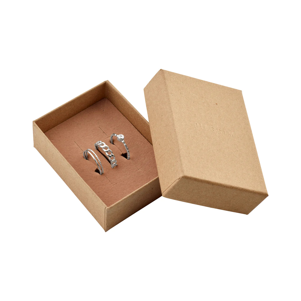 Wilma Stack Ring Gift Set-Silver
